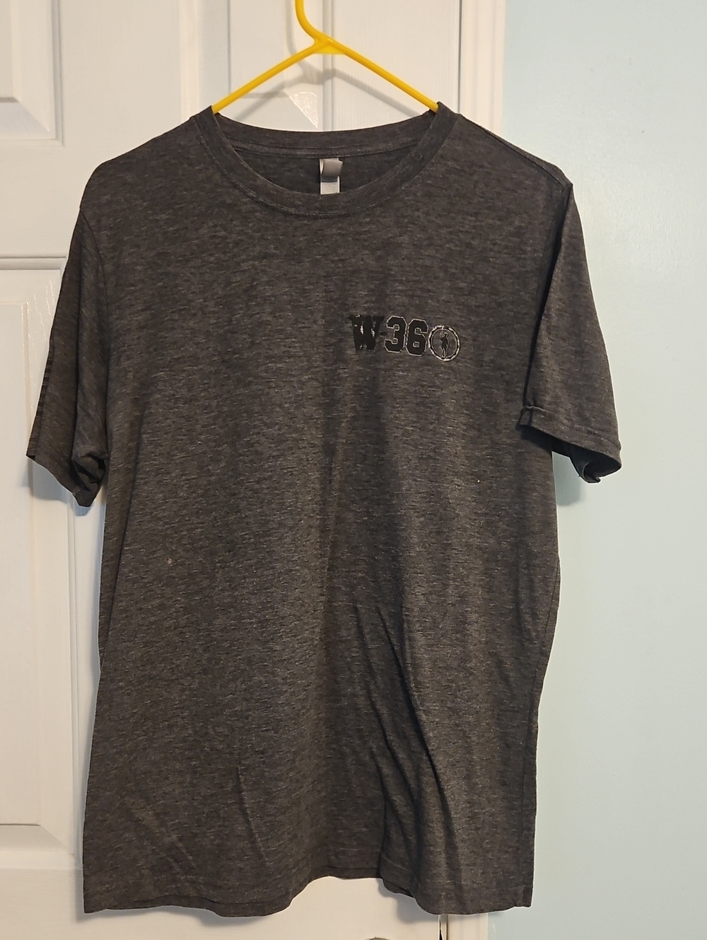 W360 Charcoal Heather Men's Crew Neck T‑Shirt